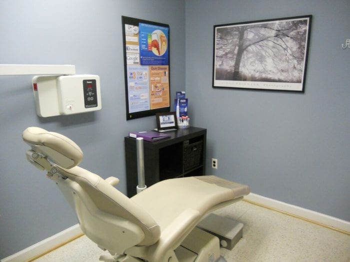 Fallston Maryland dentist office examination room